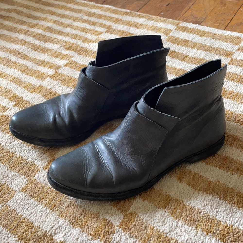 Handmade Vero Cuoio Shinobu Made in Italy Leather Boots 37 low profile Italian